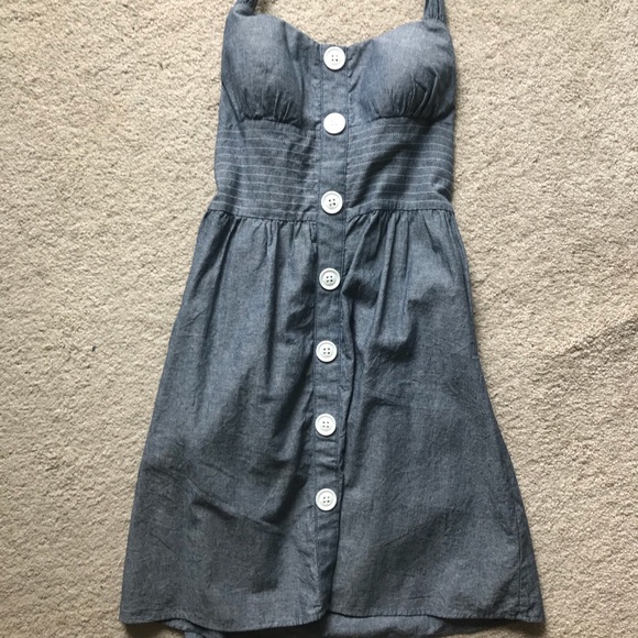 Denim blue halter dress - Picture 2 of 4